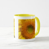 Sonnenblumen Foto Tasse (VorderseiteRechts)