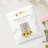 Sonnenblumen-Foto Trauerfeier Beerdigung Geschenktütchen (Versiegelt)