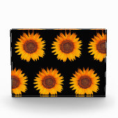 Sonnenblumen Fotoblock (Vorderseite)