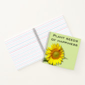 Sonnenblumen-Fotobuch Notizblock (Innenseite)