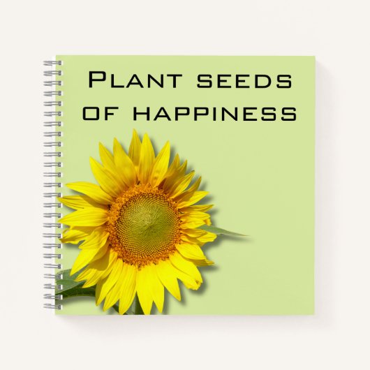Sonnenblumen-Fotobuch Notizblock (Vorderseite)