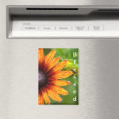 Sonnenblumen-Fotografie Gesegnet  Magnet (In Situ (Geschirrspüler))