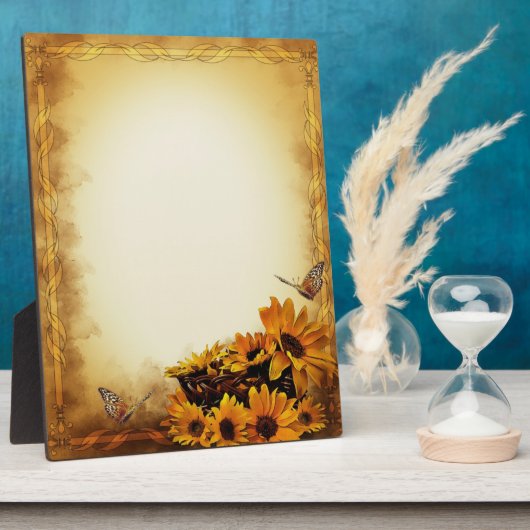 Sonnenblumen Fotoplatte (Seite)