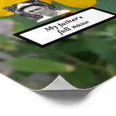 Sonnenblumen Fotos der Viergenerationsfamilie Poster (Ecke)