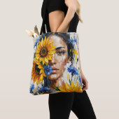 Sonnenblumen Frau Tasche (Von Nahem)