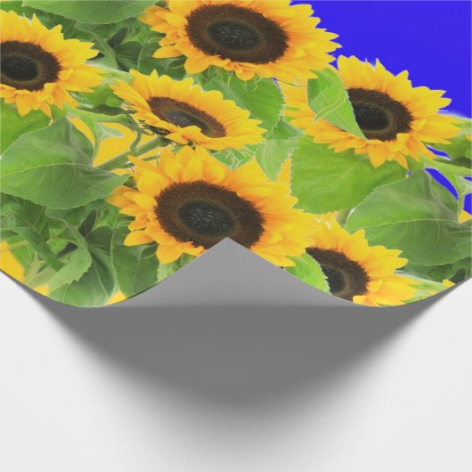 Sonnenblumen - Freiheit Ukraine Frieden ukrainisch Geschenkpapier (Ecke)