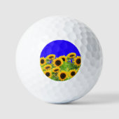 Sonnenblumen - Freiheit Ukraine Frieden ukrainisch Golfball (Vorderseite)