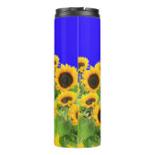 Sonnenblumen - Freiheit Ukraine Frieden ukrainisch Thermosbecher (Rückseite)