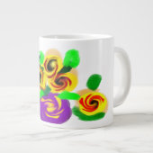 Sonnenblumen Freude Jumbo-Tasse (Vorderseite Rechts)