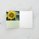 Sonnenblumen Freude Karte (Innenseite)