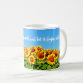 Sonnenblumen Frieden für die Ukraine Kaffeetasse (VorderseiteRechts)