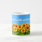 Sonnenblumen Frieden für die Ukraine Kaffeetasse (Mittel)