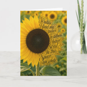 Sonnenblumen Frieden Karte