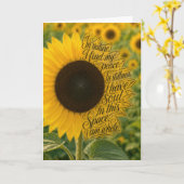 Sonnenblumen Frieden  Karte (Gelbe Blume)