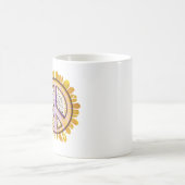Sonnenblumen Friedenszeichen Kunst Niedliche fried Kaffeetasse (Mittel)