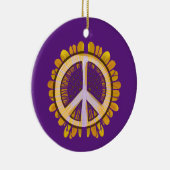 Sonnenblumen Friedenszeichen Kunst Niedliche fried Keramik Ornament (Rechts)