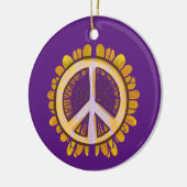 Sonnenblumen Friedenszeichen Kunst Niedliche fried Keramik Ornament (Links)