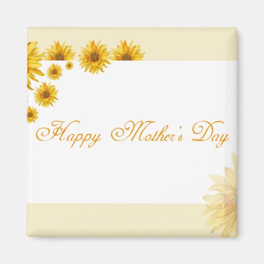 Sonnenblumen Frohes Muttertag Blumengrüße Magnet (Vorne)