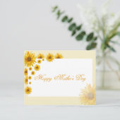 Sonnenblumen Frohes Muttertag Blumengrüße Postkarte (Stehend Vorderseite)