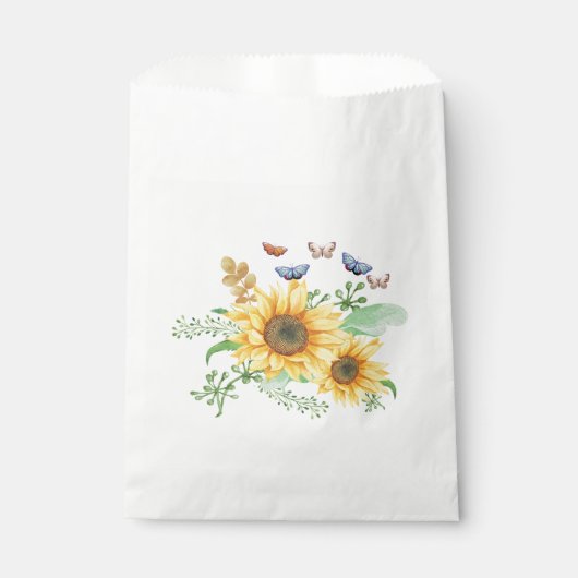 Sonnenblumen Frühling Geschenktütchen (Vorderseite)