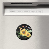Sonnenblumen Frühling Magnet (In Situ (Geschirrspüler))