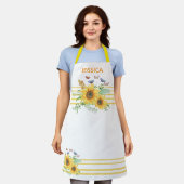 Sonnenblumen Frühling Schürze (Getragen)