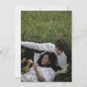 Sonnenblumen Frühlingshochzeit Einladung (Rückseite)