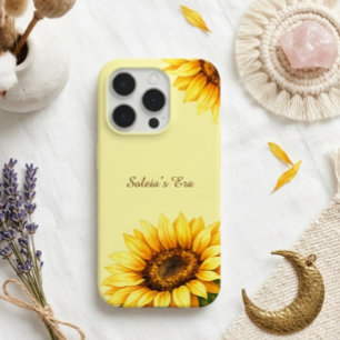 Sonnenblumen Funkey Minimal Moderne Virale Anpassu iPhone 15 Pro Hülle
