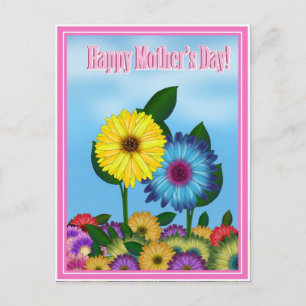 Sonnenblumen für die Mama am Muttertag Postkarte