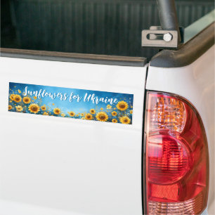 Sonnenblumen für die Ukraine Autoaufkleber