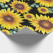 Sonnenblumen für ein bedeutendes Geschenk Geschenkpapier (Ecke)