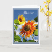 Sonnenblumen für Mutter Karte (Gelbe Blume)