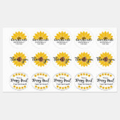 Sonnenblumen für Sie Aufkleber (Blatt)