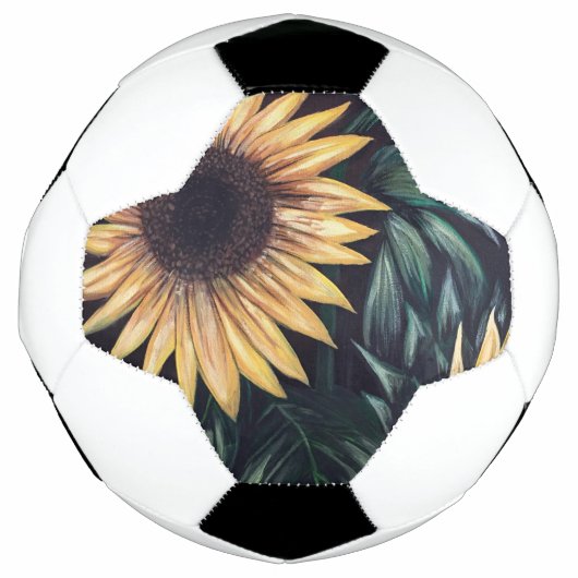 Sonnenblumen Fußball (Vorderseite)