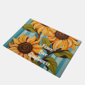 Sonnenblumen Fußmatte (Schrägansicht)