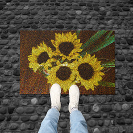 Sonnenblumen Fußmatte
