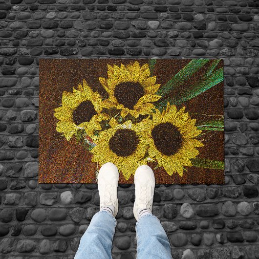 Sonnenblumen Fußmatte