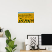 Sonnenblumen Galore Poster (Heimbüro)