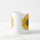 Sonnenblumen-Garten-Design Kaffeetasse (Mittel)