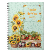 Sonnenblumen Garten Gemüse Benutzerdefiniertes Jou Notizblock (Vorderseite)