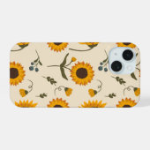 Sonnenblumen-Garten-Handyhülle iPhone 15 Hülle (Rückseite (Horizontal))