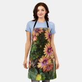 Sonnenblumen-Gartenschürze – Florale Küchenschürze Schürze (Getragen)