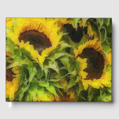 Sonnenblumen Gästebuch (Vorderseite)