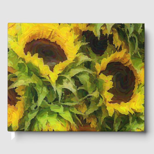 Sonnenblumen Gästebuch (Vorderseite)