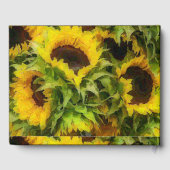 Sonnenblumen Gästebuch (Rückseite)