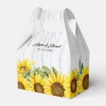 Sonnenblumen Gastgeschenk Hochzeit aus Holz