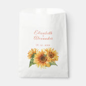 Sonnenblumen-Gastgeschenk Hochzeit Geschenktütchen (Vorderseite)