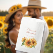 Sonnenblumen-Gastgeschenk Hochzeit Geschenktütchen
