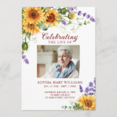 Sonnenblumen Gedenkfeier Programm (Vorderseite)