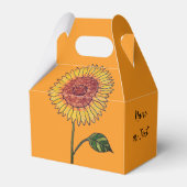 Sonnenblumen Gefallen Box Geschenkschachtel (Rückseite)